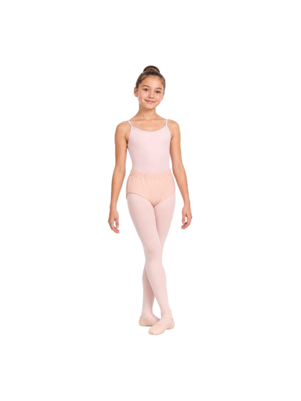 Capezio Team Basics Ballet Pink Dance Briefs Child Medium NWT